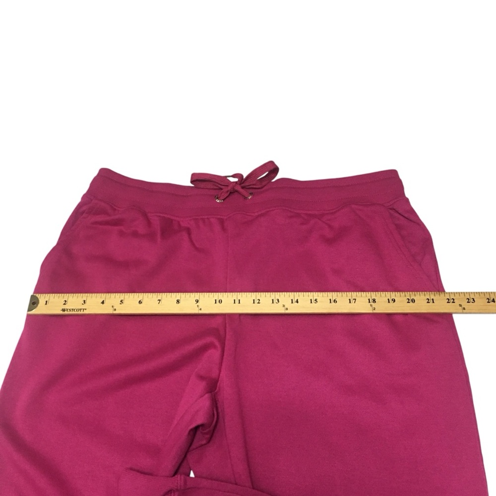 NWT 1X Bebe Sport (37x28) Fuschia Pink Logo Joggers Sweatpants - Women’s - Picture 5 of 12